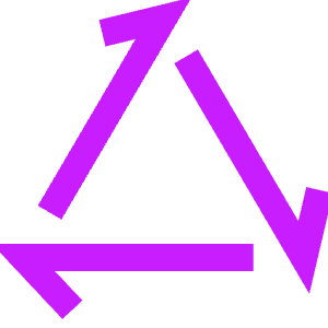 Arrow Triangle Loop Icon from Sharp Neon - Free Set