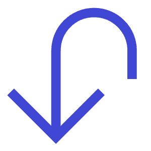 Arrow Turn Down Large Icon from Sharp Duo - Free Set