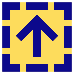 Arrow Up Dashed Square Icon from Sharp Pop - Free Set