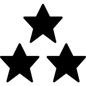 Award Stars Icon from Nova Solid - Free Set