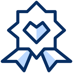 Badge Favorite Heart 2 Icon from Cyber Duotone - Free Set