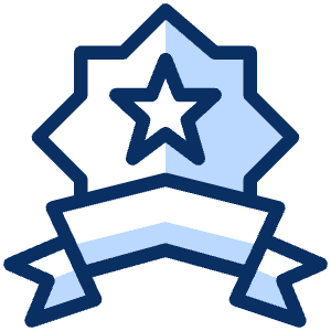 Badge Star 2 Icon from Cyber Duotone - Free Set