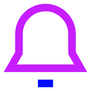 Bell Notification Icon from Sharp Neon - Free Set