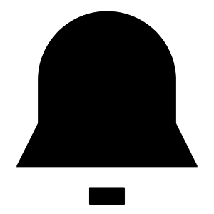 Bell Notification Icon from Sharp Solid - Free Set