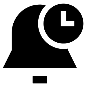 Bell Set Timer Icon from Sharp Solid - Free Set