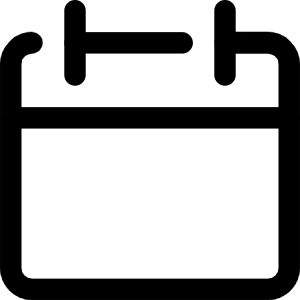 Blank Calendar Icon from Core Line - Free Set