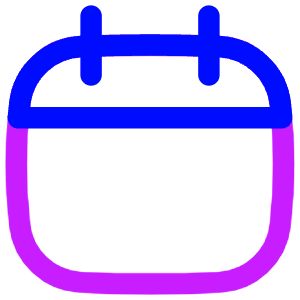 Blank Calendar Icon from Flex Neon - Free Set