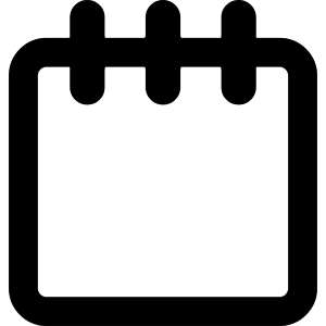 Blank Notepad Icon from Core Remix - Free Set