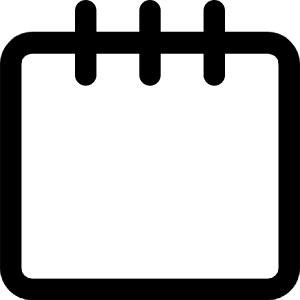 Blank Notepad Icon from Core Line - Free Set