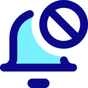 Block Bell Notification Icon from Core Pop - Free Set