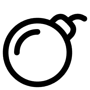Bomb Icon from Plump Line - Free Set