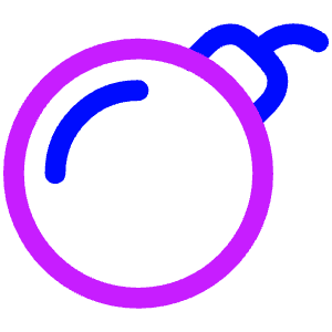 Bomb Icon from Plump Neon - Free Set