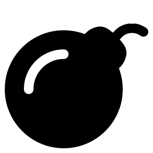 Bomb Icon from Plump Solid - Free Set
