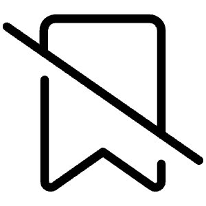 Bookmark Cancel Delete Icon from Ultimate Light - Free Set