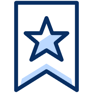 Bookmark Favorite Star Icon from Cyber Duotone - Free Set