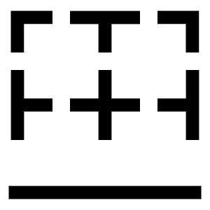 Border Bottom Icon from Sharp Line - Free Set