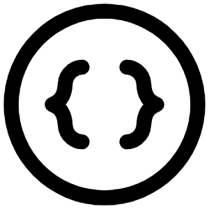 Braces Circle Icon from Core Line - Free Set
