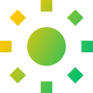 Brightness 1 Icon from Sharp Gradient- Free Set