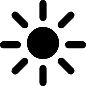Brightness Icon from Ultimate Bold - Free Set