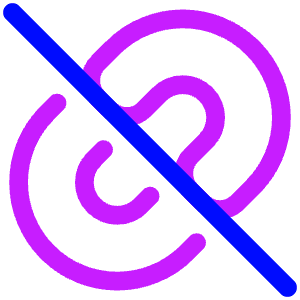 Broken Link 2 Icon from Plump Neon - Free Set