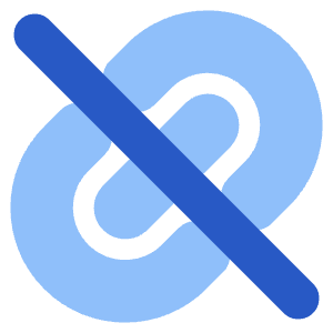 Broken Link 2 Icon from Plump Flat - Free Set