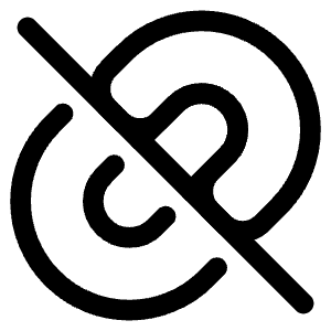 Broken Link 2 Icon from Plump Line - Free Set