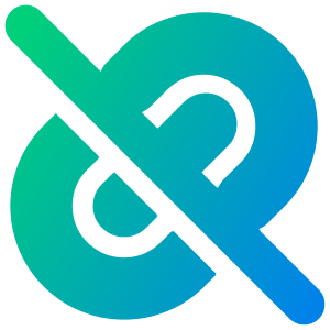 Broken Link 2 Icon from Plump Gradient - Free Set