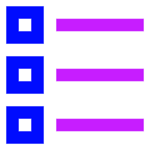 Bullet List Icon from Sharp Neon - Free Set