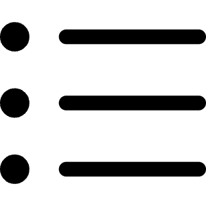 Bullet List Icon from Core Line - Free Set