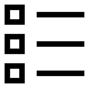 Bullet List Icon from Sharp Line - Free Set