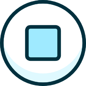 Button Stop Icon from Ultimate Duotone - Free Set