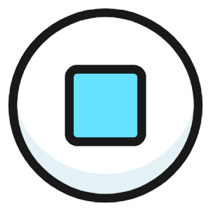 Button Stop Icon from Ultimate Colors - Free Set