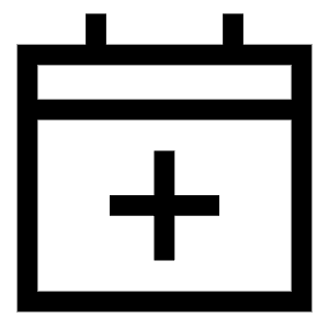 Calendar Add Icon from Sharp Line - Free Set