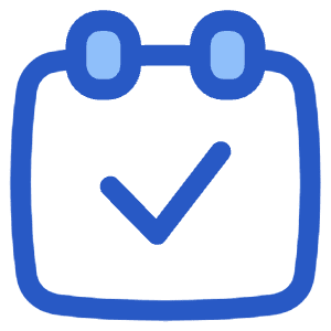 Calendar Check Icon from Plump Duo - Free Set