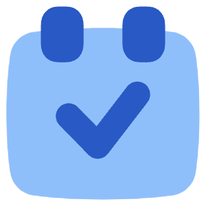 Calendar Check Icon from Plump Flat - Free Set