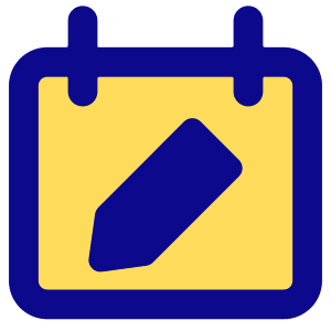 Calendar Edit Icon from Core Pop - Free Set