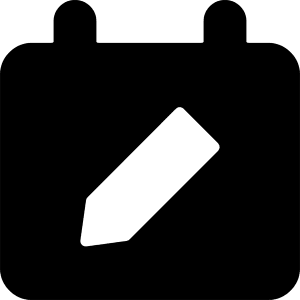 Calendar Edit Icon from Core Solid - Free Set