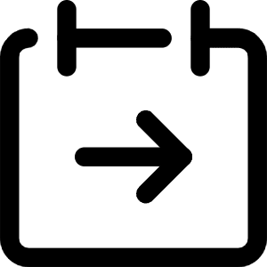 Calendar Jump To Date Icon from Core Line - Free Set
