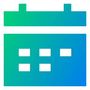 Calendar Mark Icon from Sharp Gradient- Free Set