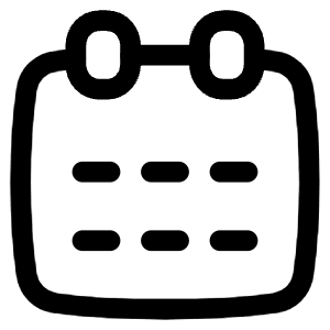 Calendar Mark Icon from Plump Line - Free Set