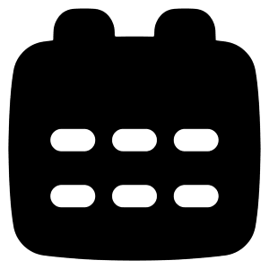 Calendar Mark Icon from Plump Solid - Free Set