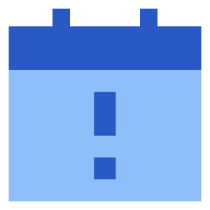 Calendar Warning Icon from Sharp Flat - Free Set