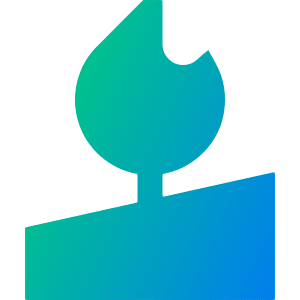 Candle Icon from Sharp Gradient- Free Set