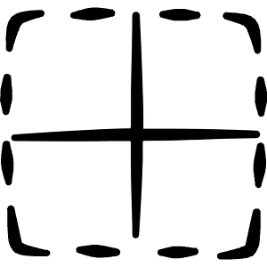 Cell Formating Border Horizontal Vertical Icon from Freehand Line - Free Set