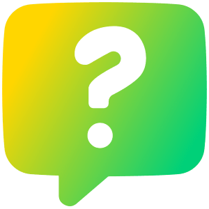 Chat Bubble Square Question Icon from Plump Gradient - Free Set