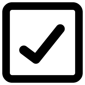 Check Square Icon from Core Remix - Free Set