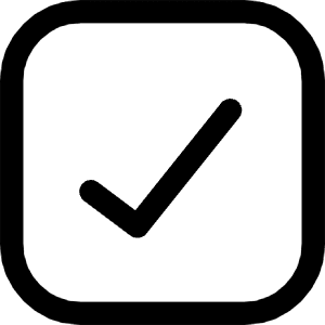 Check Square Icon from Core Line - Free Set
