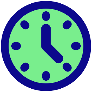 Circle Clock Icon from Plump Pop - Free Set