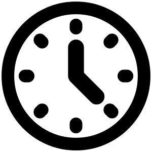 Circle Clock Icon from Plump Remix - Free Set