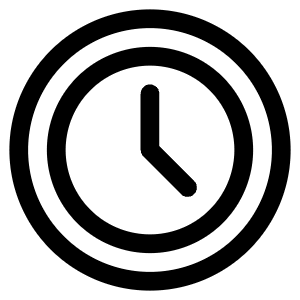 Circle Clock Icon from Plump Line - Free Set